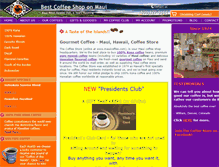 Tablet Screenshot of mauicoffee.com